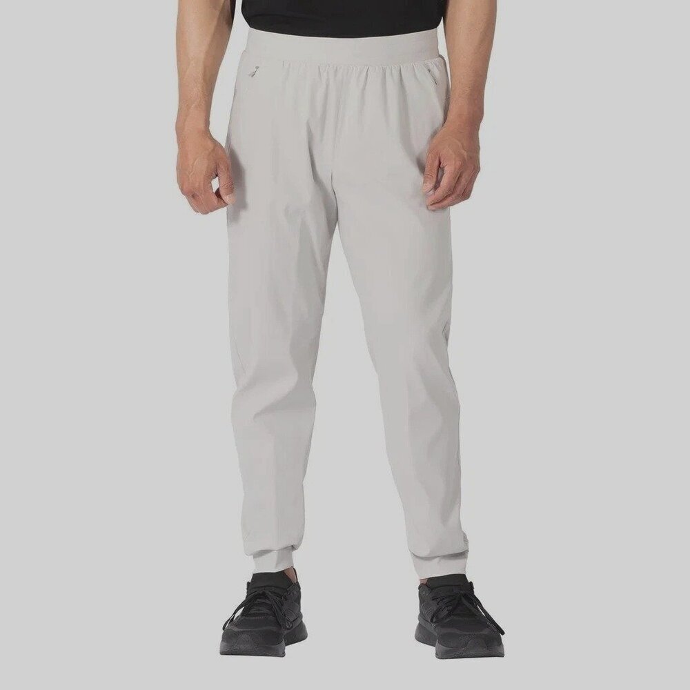 Soybu Men's S Gray Performance Jogger Track Pants 2-Way Stretch  M0359